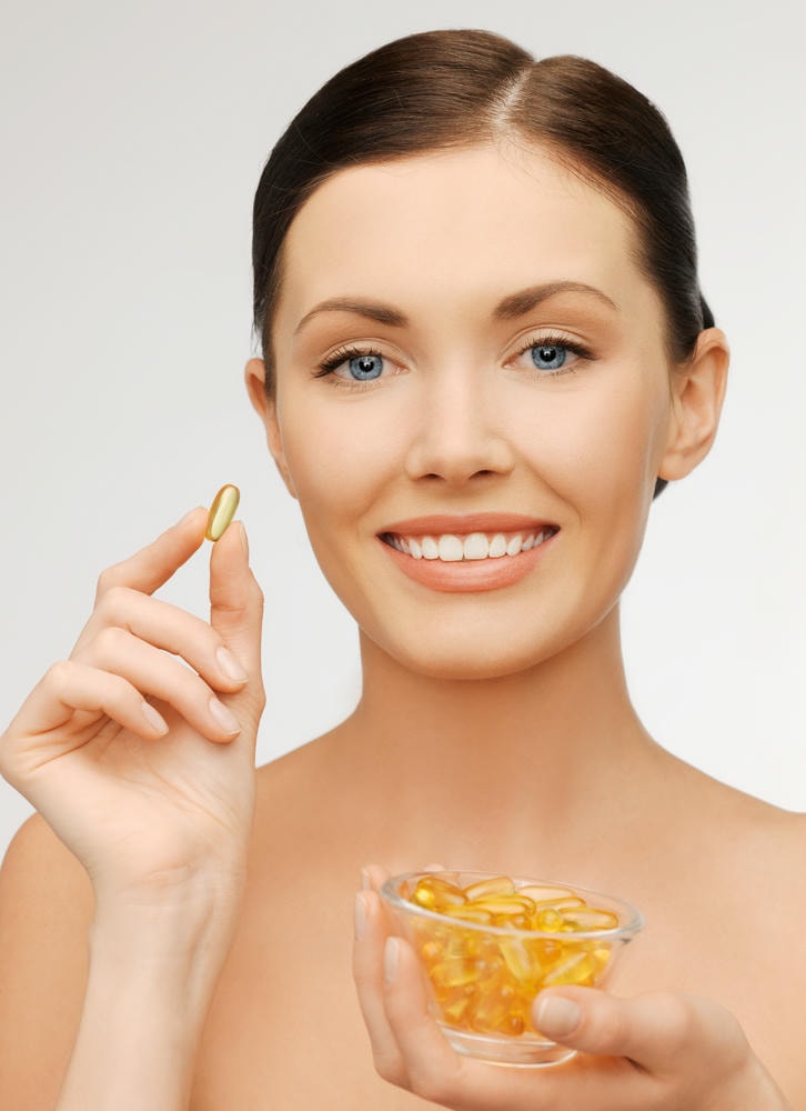 Hình ảnh này minh họa sự phân bố đều của Vitamin E trên làn da, góp phần trong chăm sóc da với Vitamin E giúp bảo vệ và tái tạo các lớp da tổn thương.