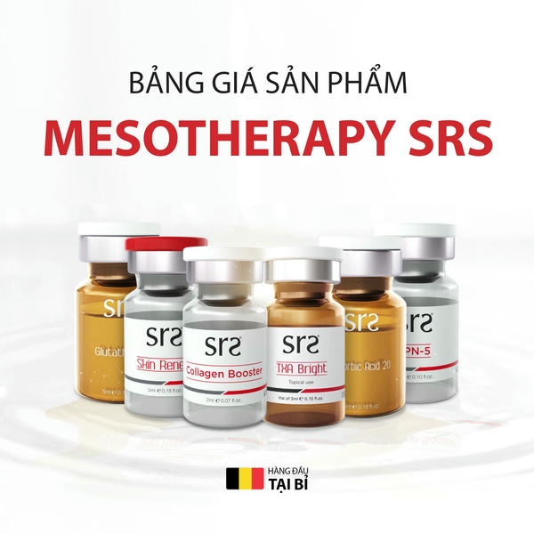 Bảng giá srs tham khảo cho liệu trình tiêm mesotherapy