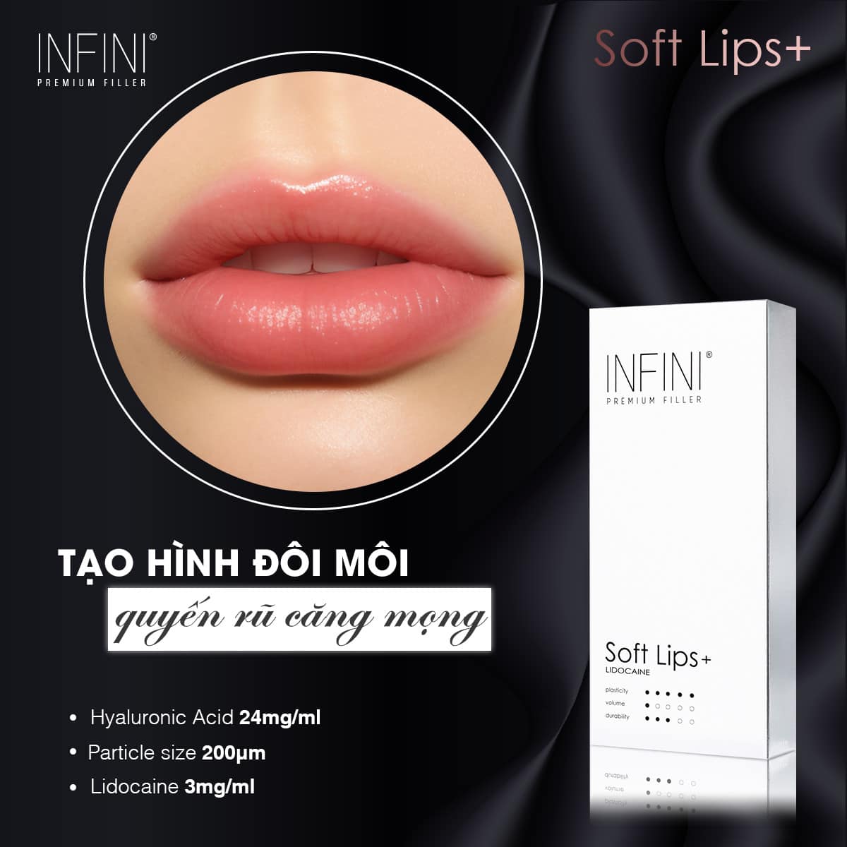 Tiêm môi infini — quy trình và kỹ thuật cơ bản