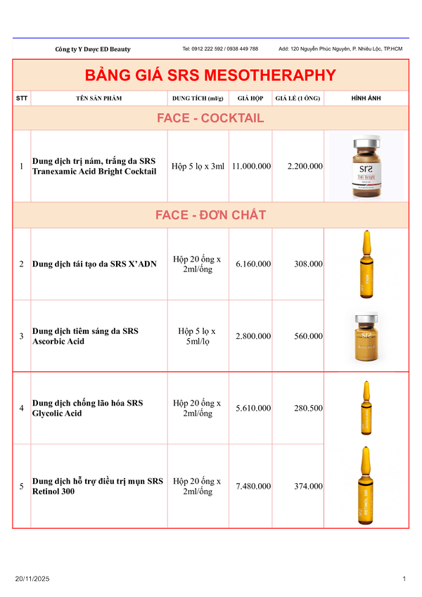 Quy trình an toàn khi triển khai mesotherapy Thụy Sĩ