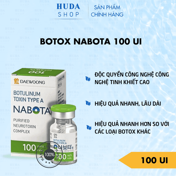 Hiệu quả Nabota: so sánh Nabota với Botox và bằng chứng lâm sàng