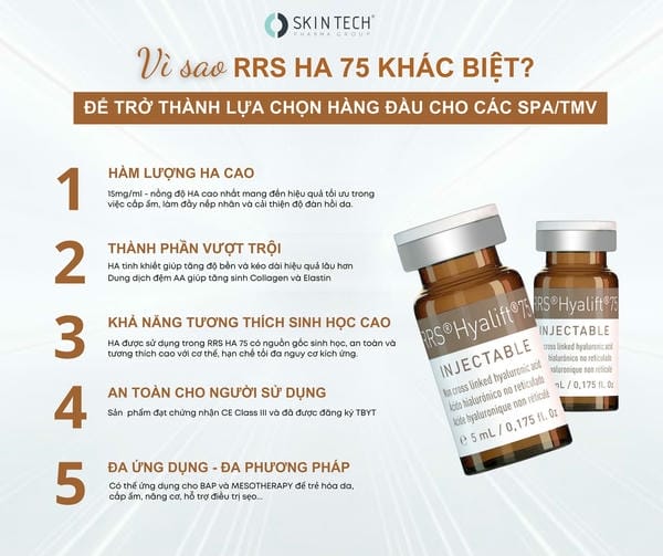 Liệu trình RRS là gì — cơ chế tác động có khác gì so với các skin-booster khác?