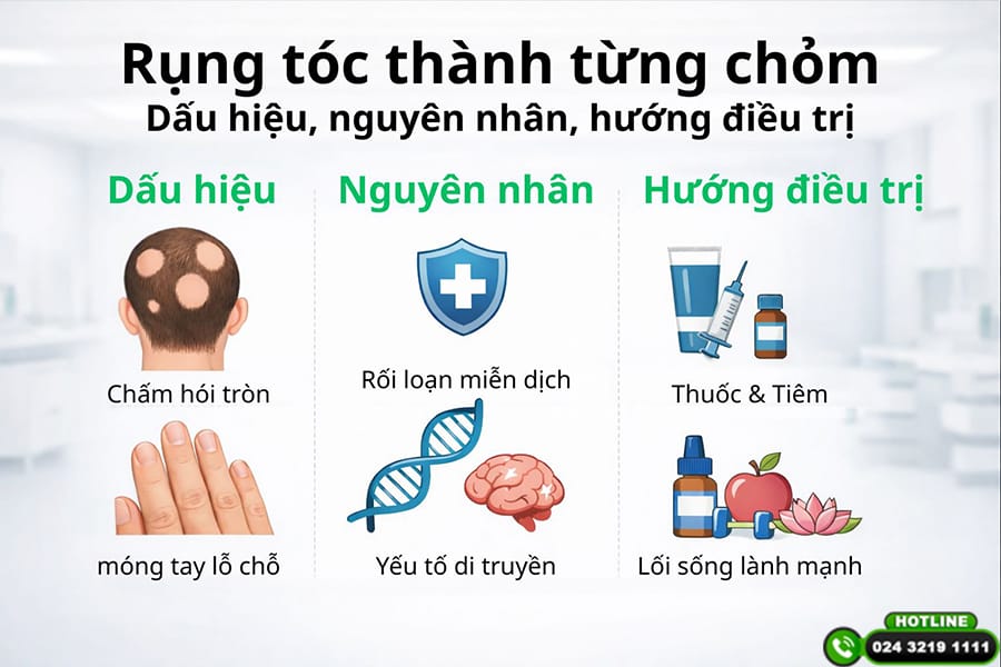 Ví dụ các bước thường thấy khi tới phòng khám chuyên khoa