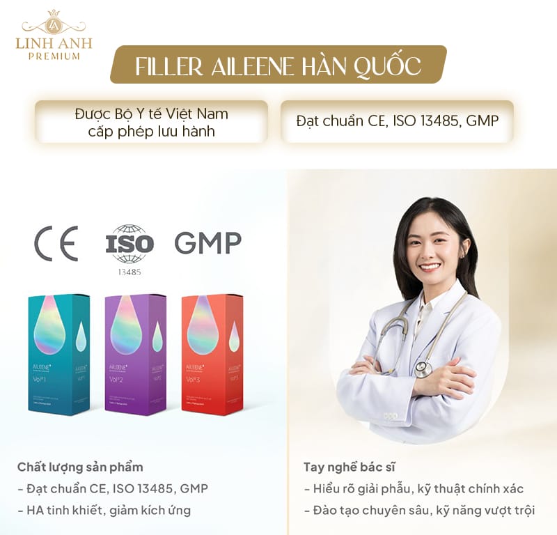 Filler AILEENE là sản phẩm nào, chứng nhận CE và tiêu chuẩn nhà máy