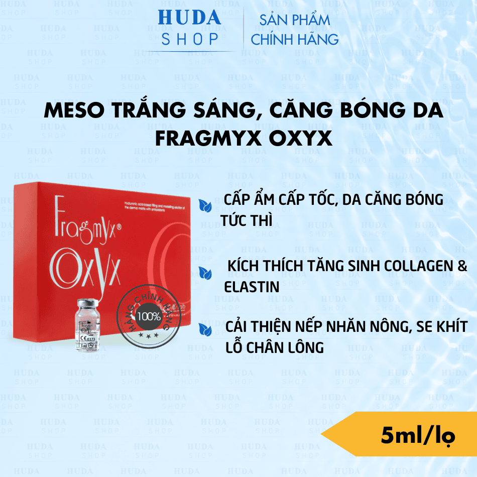 Fragmyx Oxyx khác gì so với PRP, HA meso và các serum phục hồi?
