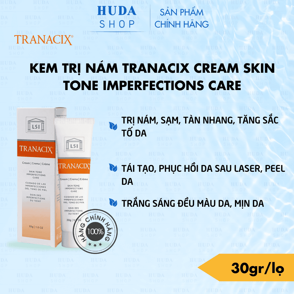 So sánh Tranacix với Hydroquinone, Azelaic hay Niacinamide — lựa chọn phù hợp cho trị nám melasma?