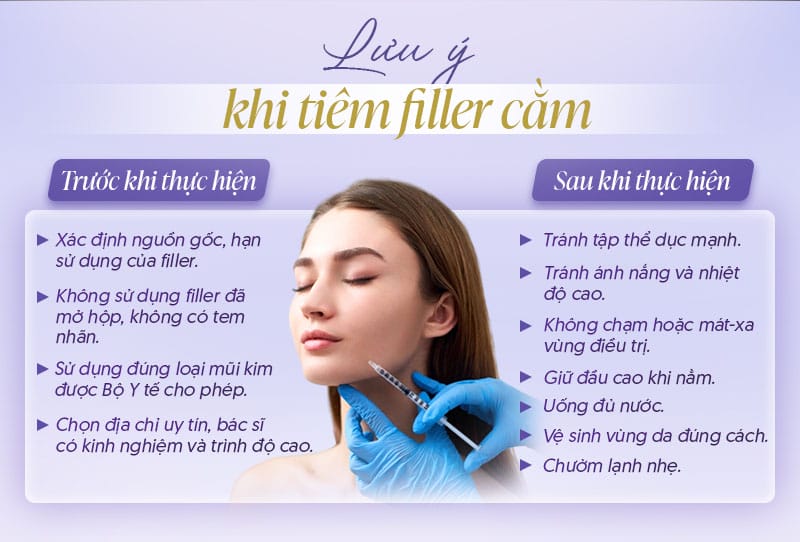 Quy trình tiêm filler an toàn thường bao gồm những bước nào?
