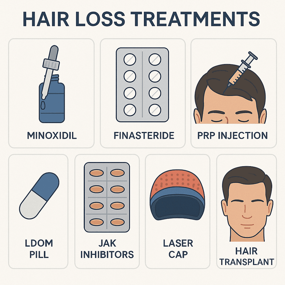 Telogen effluvium (rụng tóc kích phát cấp/mạn)