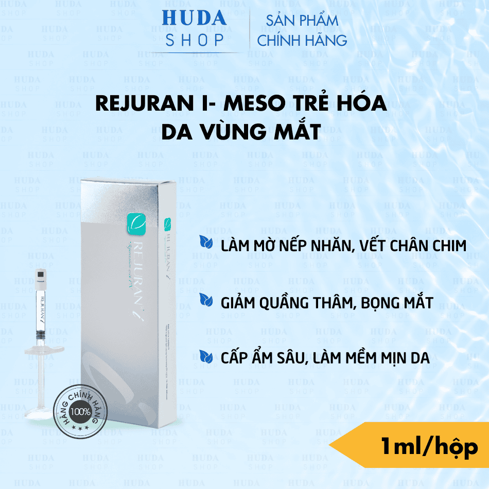 Rejuran mắt khác gì so với filler hyaluronic acid, PRP vùng mắt hay mesotherapy?