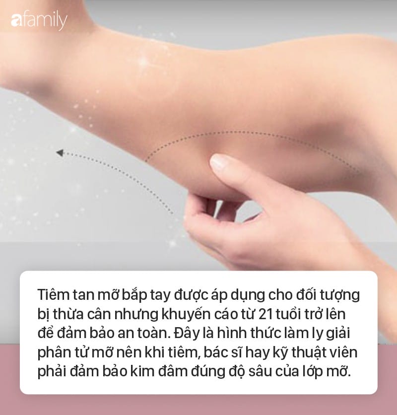 Tiêm filler giảm mỡ bắp tay có đúng tên gọi không — đó là filler hay là tiêm tan mỡ?