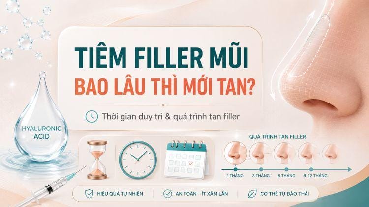 Tiêm filler mũi có nguy hiểm gì? Rủi ro tắc mạch filler khi nào cần lo lắng?