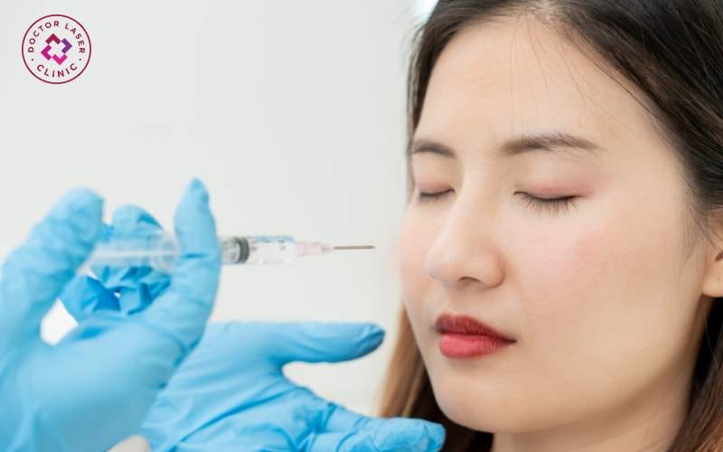 Tiêm filler mũi bị sưng bao lâu nếu dùng loại filler khác nhau — HA so với CaHA?
