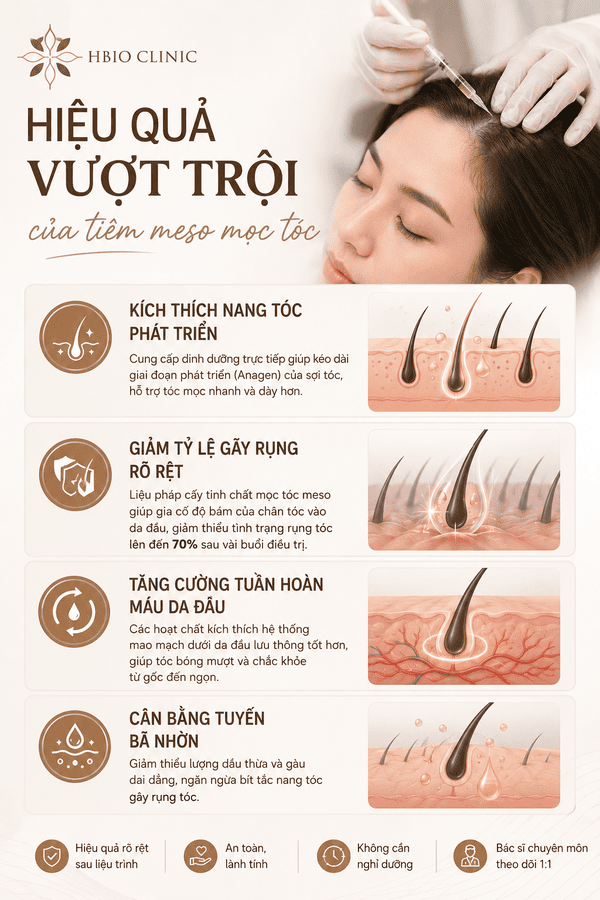 Quy trình một liệu trình tiêm meso tóc thường diễn ra như thế nào?