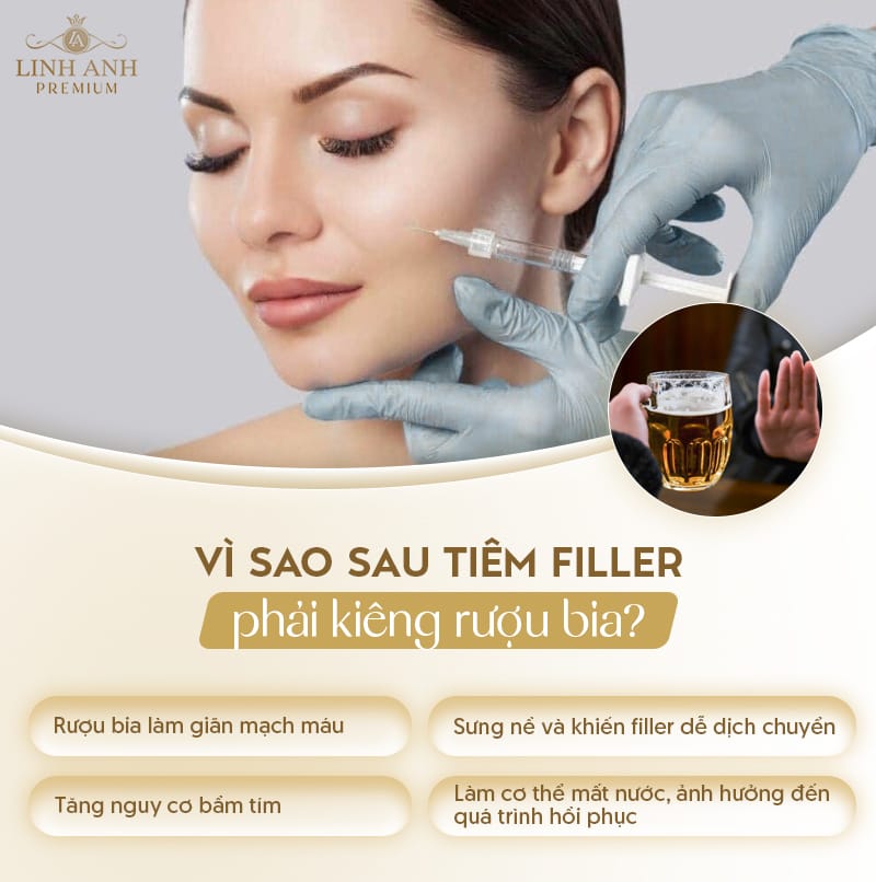 Ai cần thận trọng hơn khi uống rượu quanh thời điểm tiêm filler?