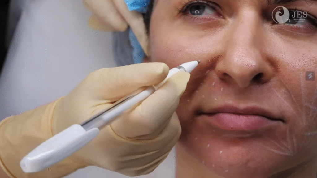 Hình ảnh facemap_phan_chia_vung_dieu_tri_05.png thể hiện mối tương quan giữa karisma rh collagen và restylane skinbooster, góp phần bổ sung bằng so sánh Karisma skinbooster Restylane và khả năng tái tạo nền da vs dưỡng ẩm xuất sắc.