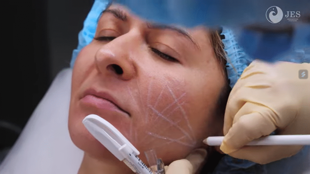 Trong phân tích so sánh Karisma và Jalupro, hình ảnh minh họa này cho thấy sự khác biệt trong cơ chế kích hoạt collagen của cả Karisma và Jalupro, giúp bác sĩ đánh giá hiệu quả tái tạo da.