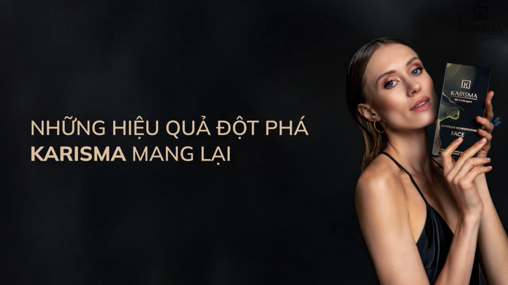 Qua review Karisma, hình ảnh mang tính chuyên môn cho thấy quá trình nuôi dưỡng collagen nội sinh, góp phần cải thiện cấu trúc và độ săn chắc của da.